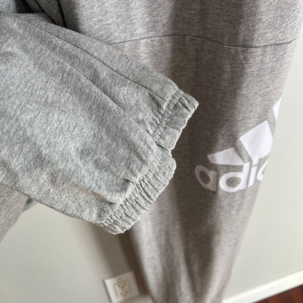 Adidas Mens Mid Rise Big and Tall Jogger Pant, 3x-large Tall, Gray - Picture 6 of 9